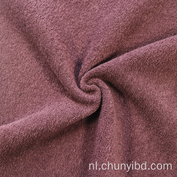 Scheurbestendige 100polyester vlakte één zijde borstel inslag in elkaar geknakte mieren fleece stof voor jas sofa set home textiel